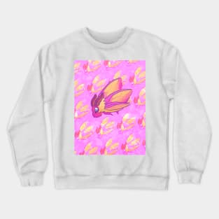 Rosy Maple Moth pattern Crewneck Sweatshirt